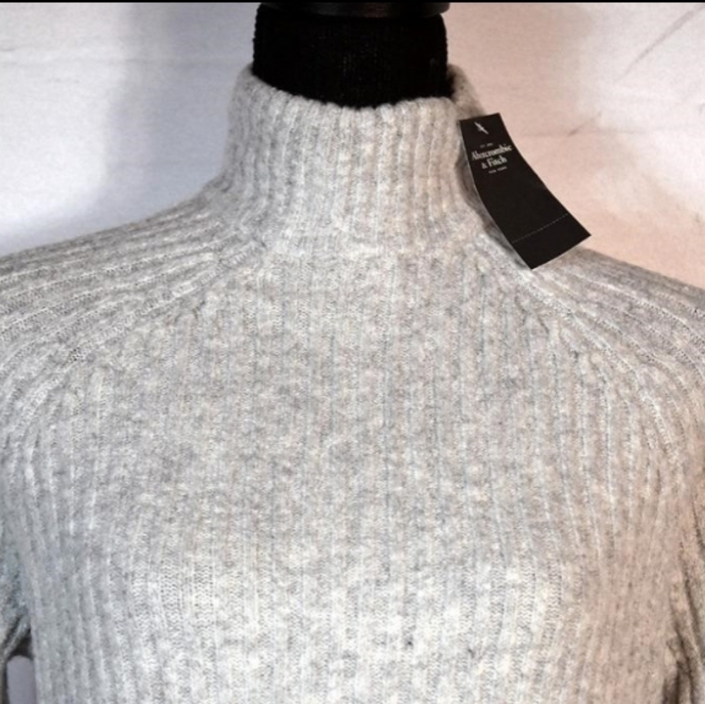 NWT A&F Turtleneck Sweater with Side Zipper - Picture 3 of 11